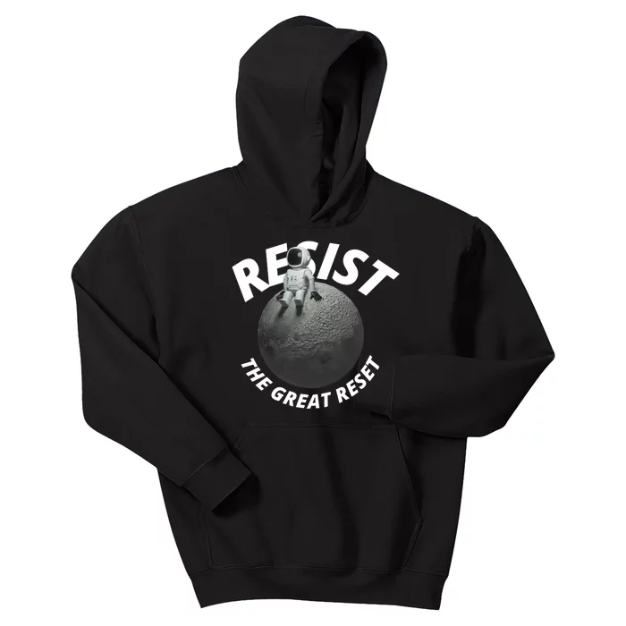 Resist The Great Reset NWO Conservative Kids Hoodie