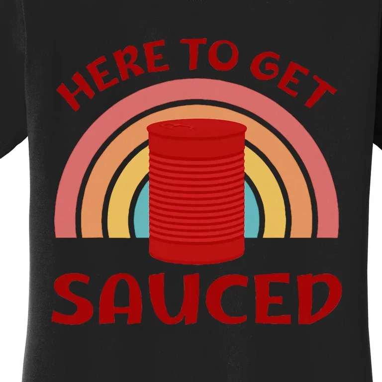 Ready to Get Sauced Funny Cranberry Sauce Women's T-Shirt