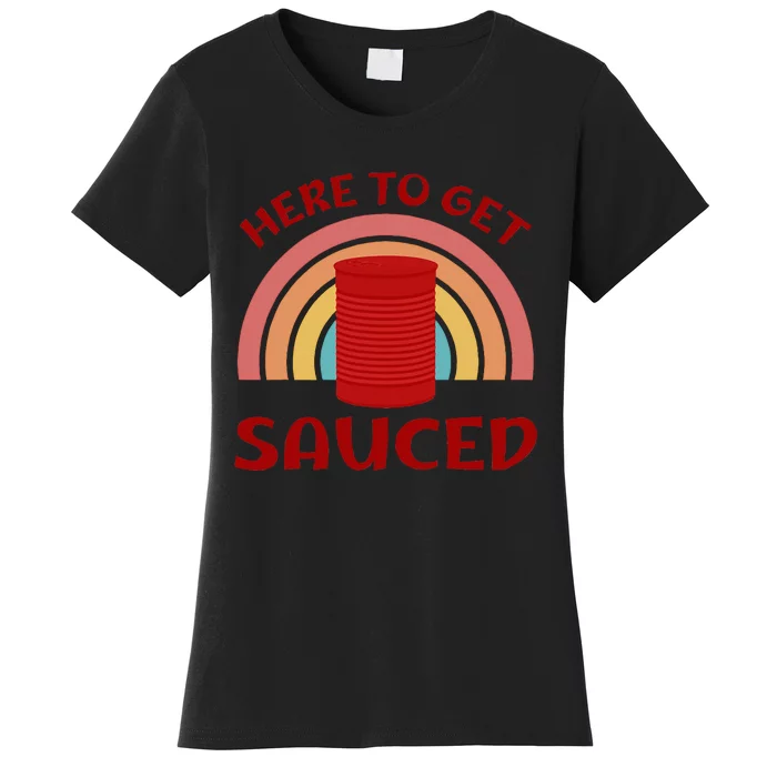 Ready to Get Sauced Funny Cranberry Sauce Women's T-Shirt