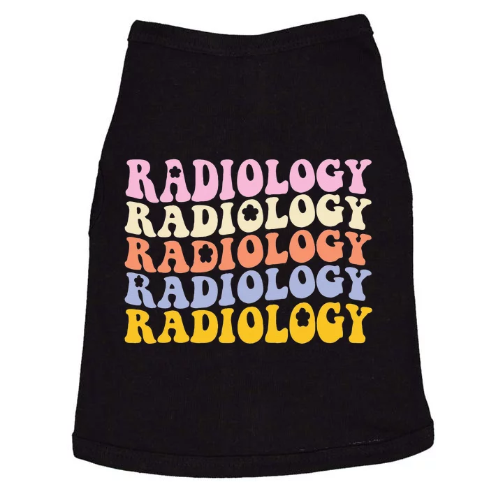 Radiology Technologist Groovy Boho Rad Tech Doggie Tank