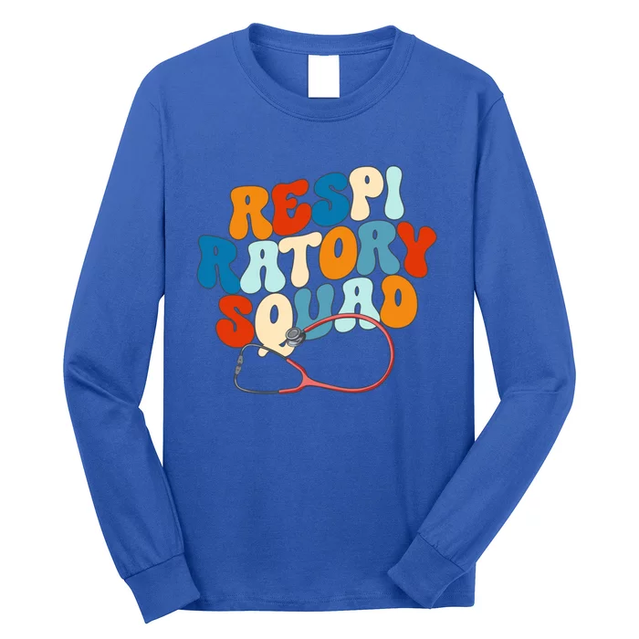 Respiratory Therapist Graphic Respiratory Squad Gift Long Sleeve Shirt