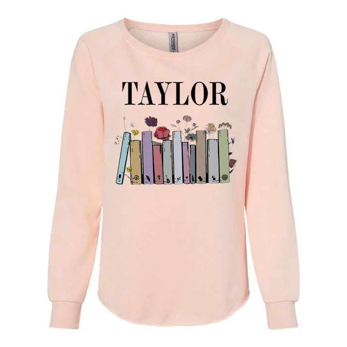 Retro Taylor Groovy 80S Personalized Girl Design Womens California Wash Sweatshirt