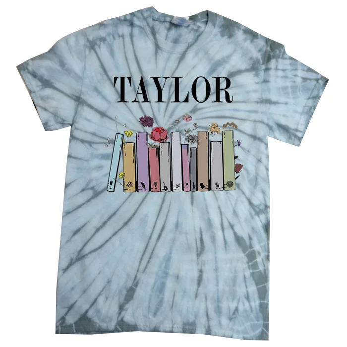 Retro Taylor Groovy 80S Personalized Girl Design Tie-Dye T-Shirt