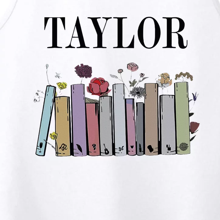 Retro Taylor Groovy 80S Personalized Girl Design Performance Tank