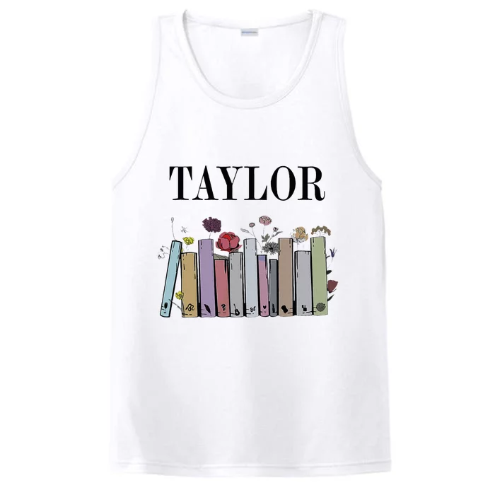 Retro Taylor Groovy 80S Personalized Girl Design Performance Tank