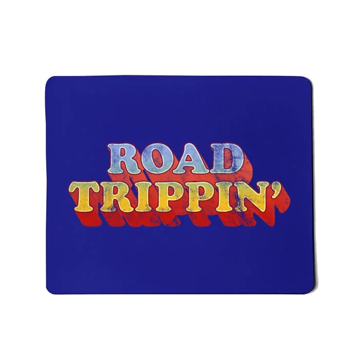 Road Trippin Great Gift Retro 70s Style Road Trip Gift Mousepad