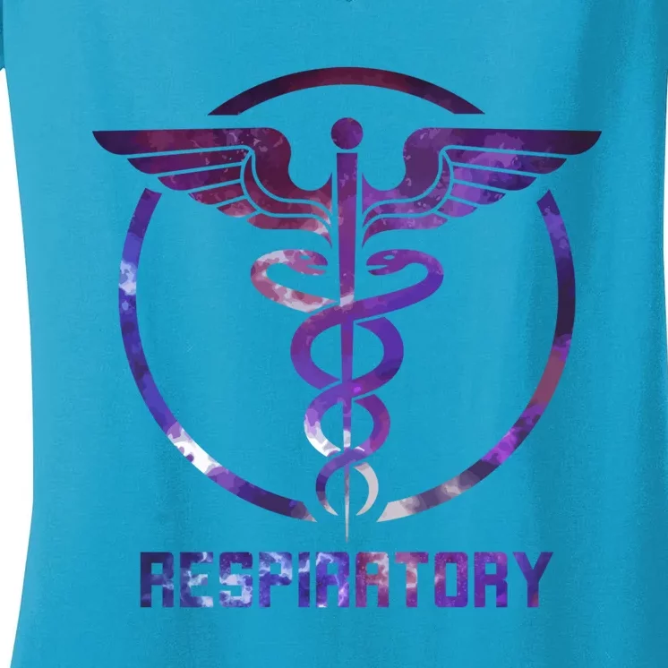 Respiratory Therapist Gift Respiratory Therapy Design Cool Gift Women's V-Neck T-Shirt