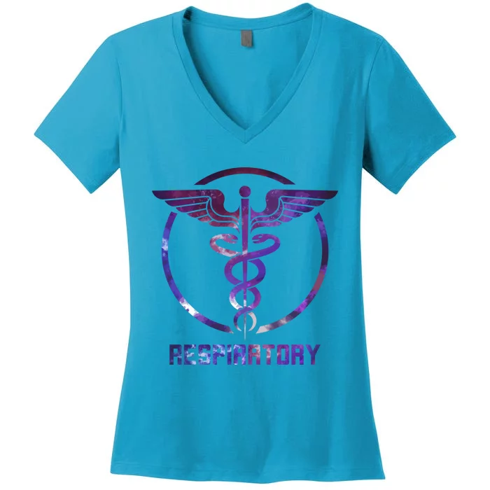 Respiratory Therapist Gift Respiratory Therapy Design Cool Gift Women's V-Neck T-Shirt