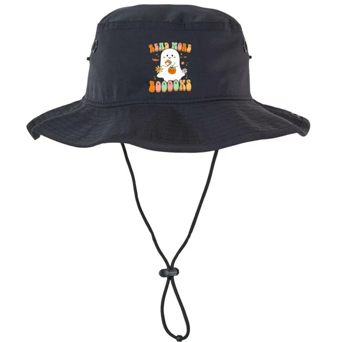 Retro Teacher Halloween Ghost Read More Books Teacher Legacy Cool Fit Booney Bucket Hat