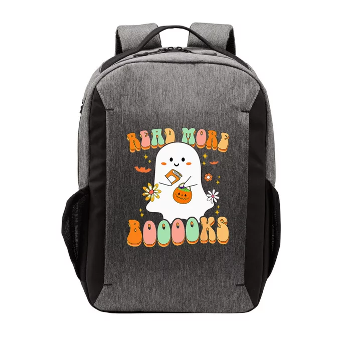 Retro Teacher Halloween Ghost Read More Books Teacher Vector Backpack