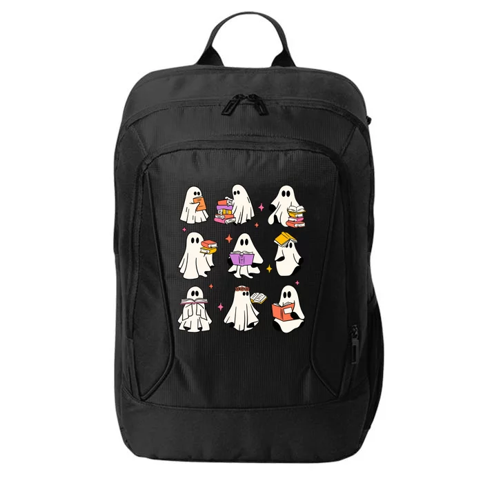 Retro Teacher Halloween Ghost Read More Books Teacher City Backpack