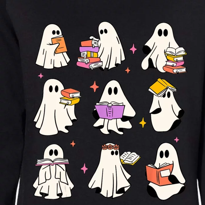 Retro Teacher Halloween Ghost Read More Books Teacher Womens California Wash Sweatshirt