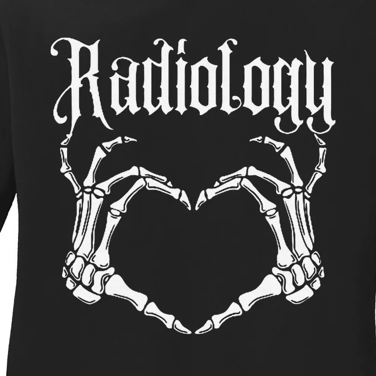 Rad TechS Have Big Hearts Radiology X Ray Funny Tech Ladies Long Sleeve Shirt