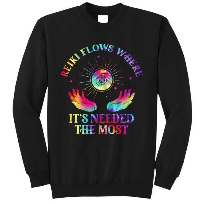 Reiki Therapist Healing Master Yoga Spiritual Reiki Flows Tall Sweatshirt