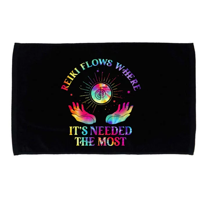 Reiki Therapist Healing Master Yoga Spiritual Reiki Flows Microfiber Hand Towel