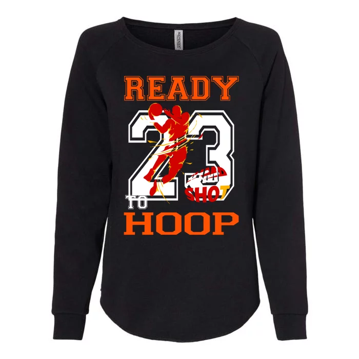 Ready To Hoop Basketball 23 Womens California Wash Sweatshirt