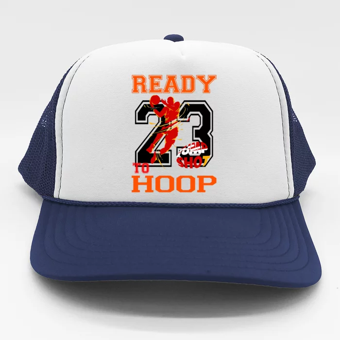 Ready To Hoop Basketball 23 Trucker Hat