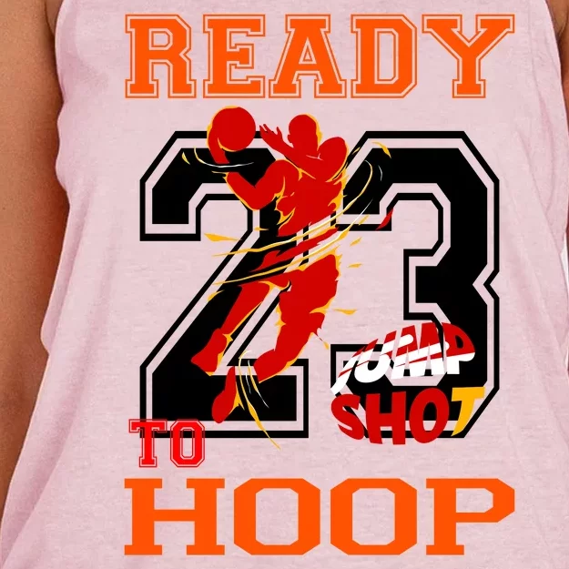 Ready To Hoop Basketball 23 Women's Knotted Racerback Tank