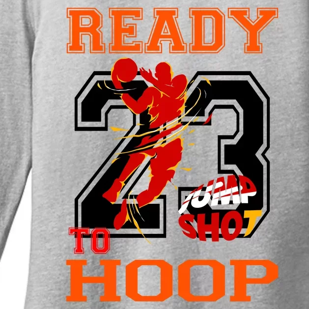 Ready To Hoop Basketball 23 Womens CVC Long Sleeve Shirt