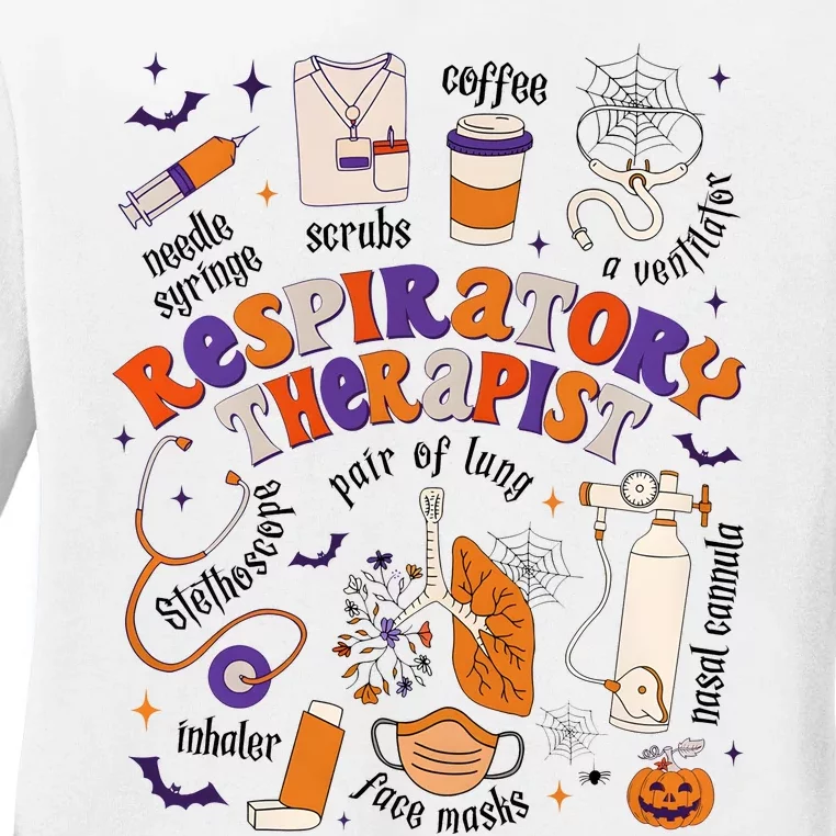 Respiratory Therapist Halloween Ladies Long Sleeve Shirt