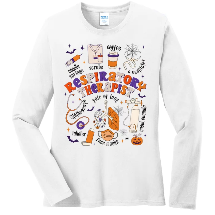 Respiratory Therapist Halloween Ladies Long Sleeve Shirt