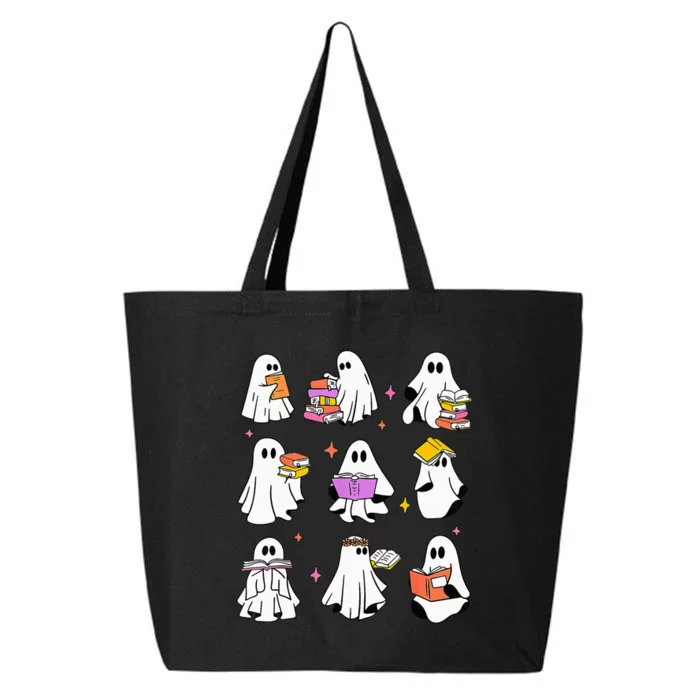 Retro Teacher Halloween Ghost Read More Books Teacher 25L Jumbo Tote