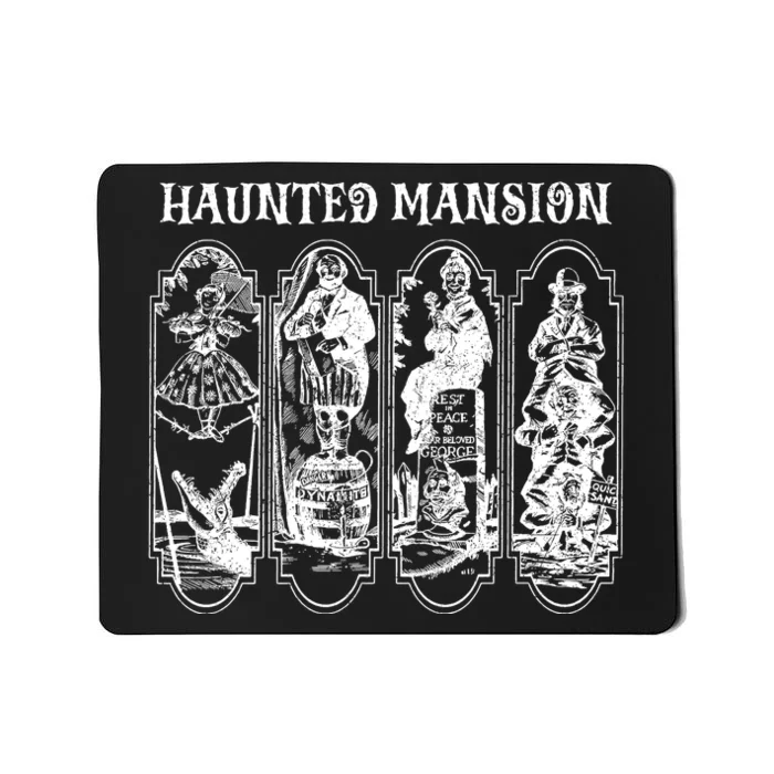 Retro The Haunted Mansion Stretching Room Sketch Foolish Mortals Mousepad