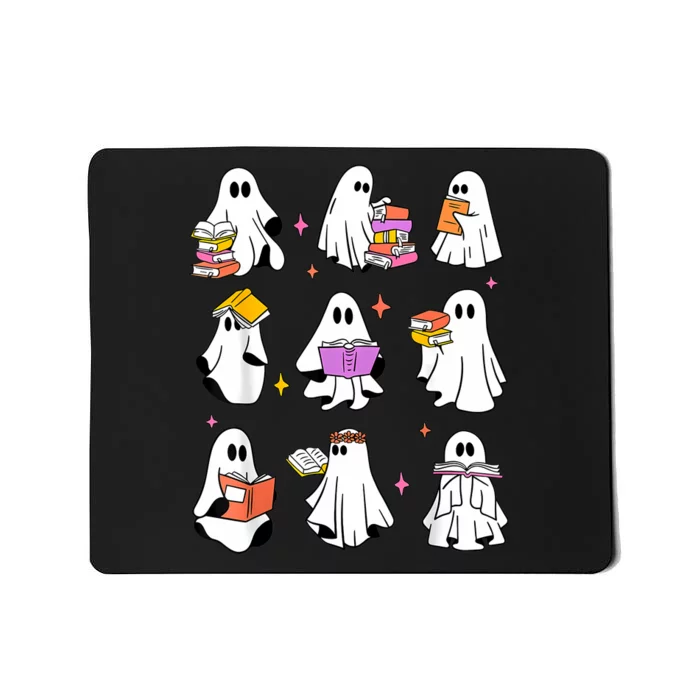 Retro Teacher Halloween Ghost Read More Books Teacher Mousepad