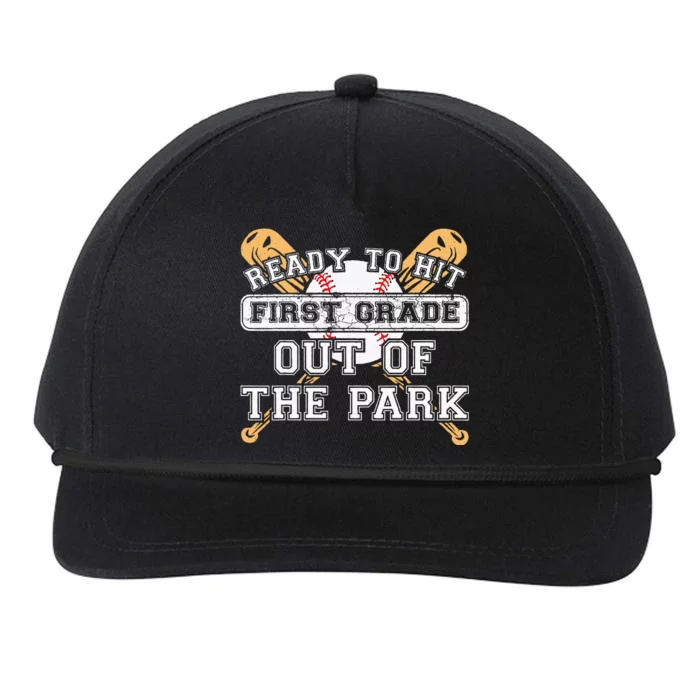 Ready To Hit First Grade Out Of The Park Back To School Snapback Five-Panel Rope Hat