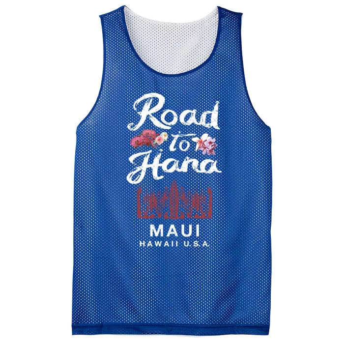 Road To Hana Maui Hawaiian Gift Mesh Reversible Basketball Jersey Tank