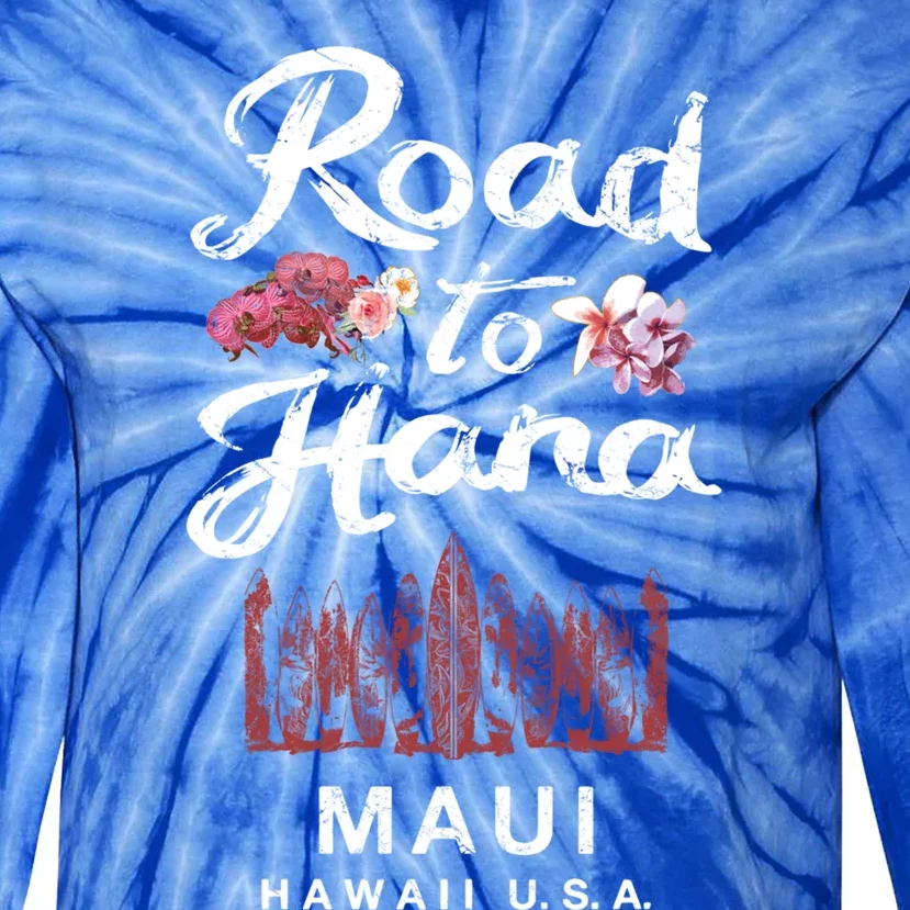 Road To Hana Maui Hawaiian Gift Tie-Dye Long Sleeve Shirt