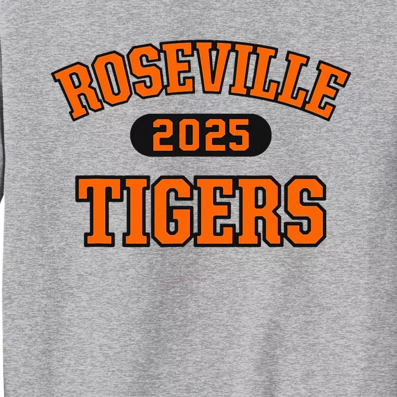 Roseville Tigers High School Arch 2025 Tall Sweatshirt