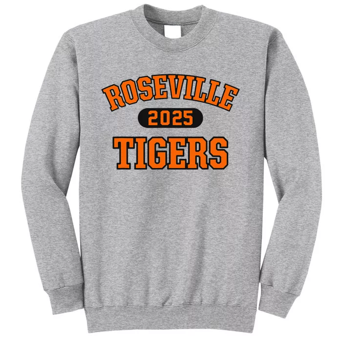 Roseville Tigers High School Arch 2025 Tall Sweatshirt