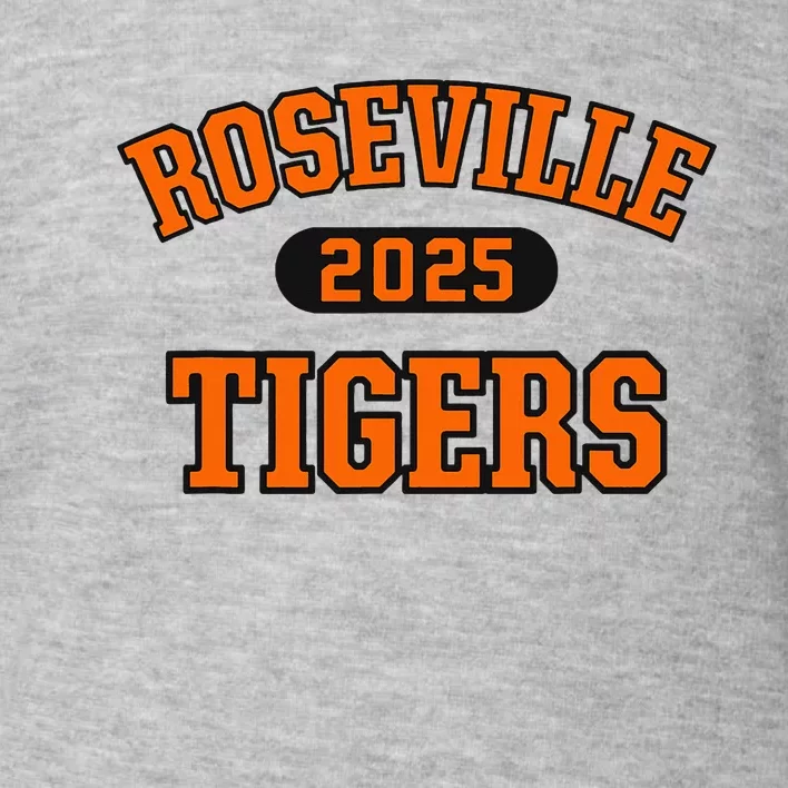 Roseville Tigers High School Arch 2025 Toddler Sweatshirt