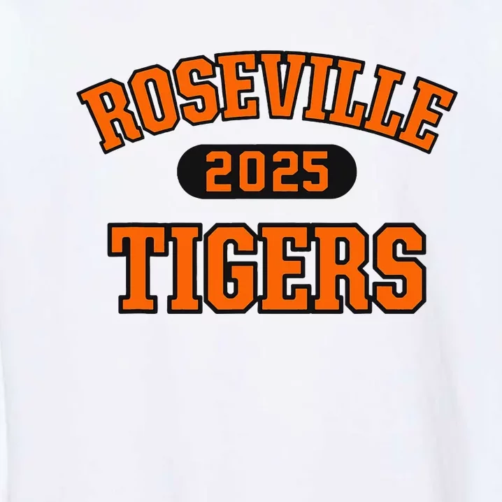 Roseville Tigers High School Arch 2025 Garment-Dyed Sweatshirt