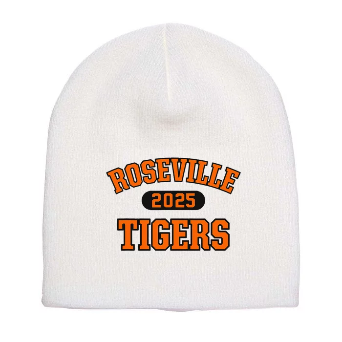 Roseville Tigers High School Arch 2025 Short Acrylic Beanie