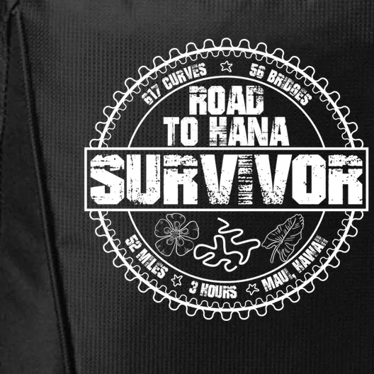 Road To Hana Survivor Curvy Palm Maui Hawaii Lover Gift City Backpack