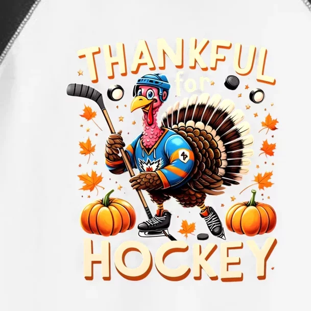 Retro Thanksgiving Hockey Lovers Gift Turkey Thankful Hockey Great Gift Toddler Fine Jersey T-Shirt