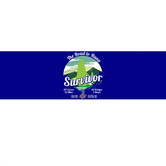 Road To Hana Survivor Curvy Palm Maui Hawaii Lover Gift Bumper Sticker