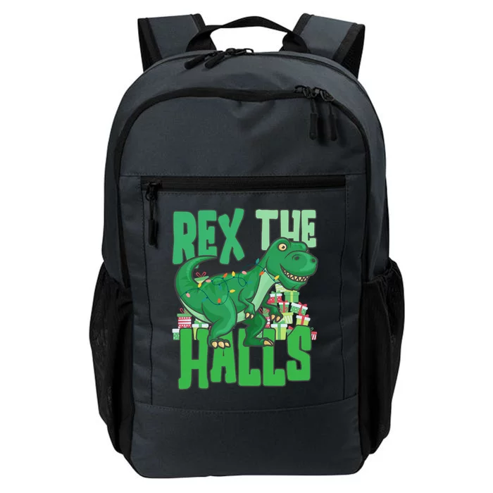 Rex The Halls Dinosaur Christmas Daily Commute Backpack