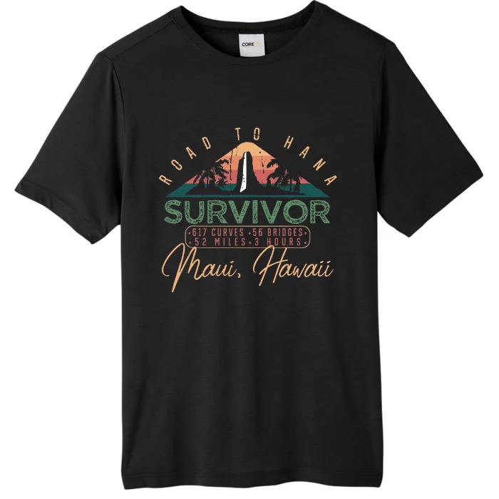 Road To Hana Survivor Curvy Palm Maui Hawaii Lover ChromaSoft Performance T-Shirt