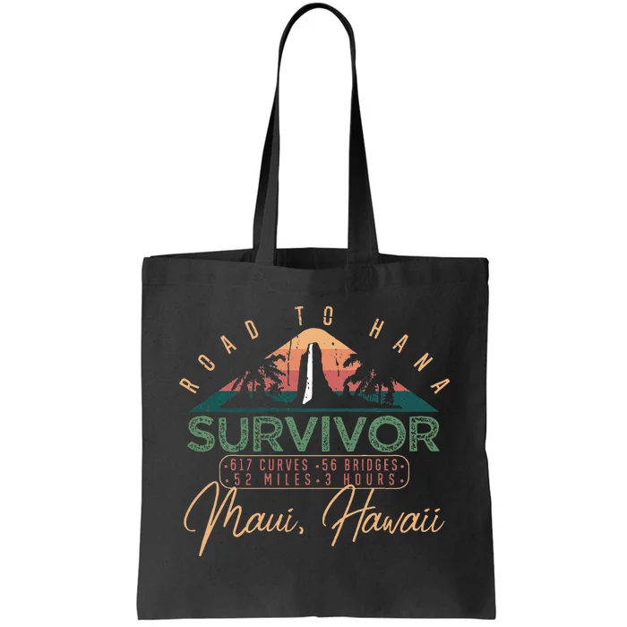 Road To Hana Survivor Curvy Palm Maui Hawaii Lover Tote Bag