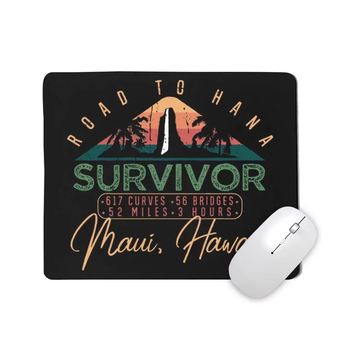 Road To Hana Survivor Curvy Palm Maui Hawaii Lover Mousepad