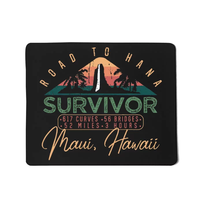 Road To Hana Survivor Curvy Palm Maui Hawaii Lover Mousepad