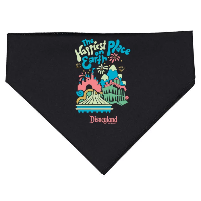 Resort The Happiest Place On Earth Family Trip Matching USA-Made Doggie Bandana