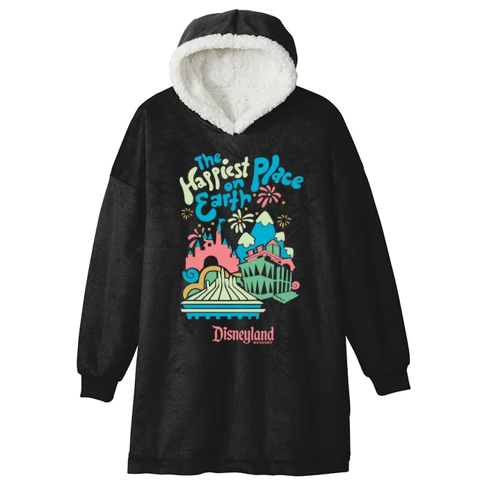 Resort The Happiest Place On Earth Family Trip Matching Hooded Wearable Blanket