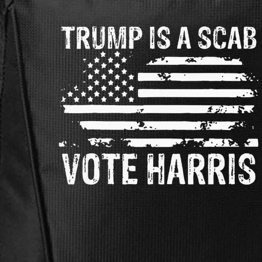 Retro Trump Is A Scab Vote Harris Funny Harris Kamala Trump City Backpack