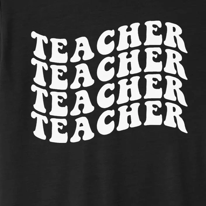 Retro Teacher Inspirational Smile Teacher Elementary School ChromaSoft Performance T-Shirt