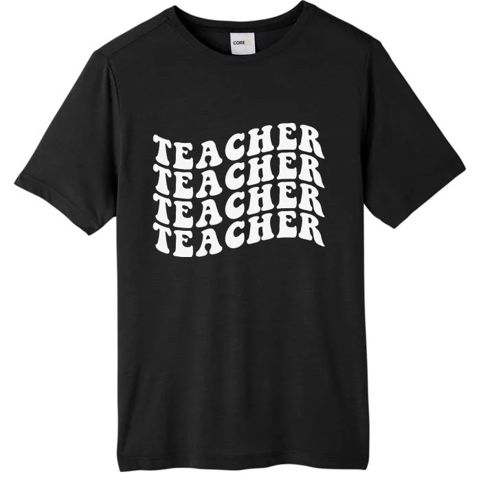 Retro Teacher Inspirational Smile Teacher Elementary School ChromaSoft Performance T-Shirt