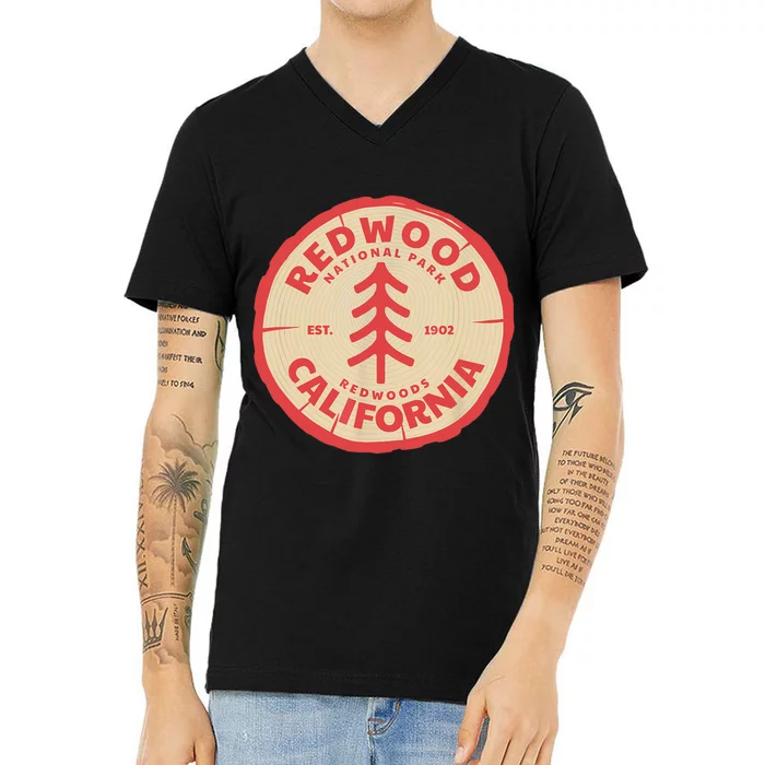 Redwood Trees In The National Forest TShirt V-Neck T-Shirt